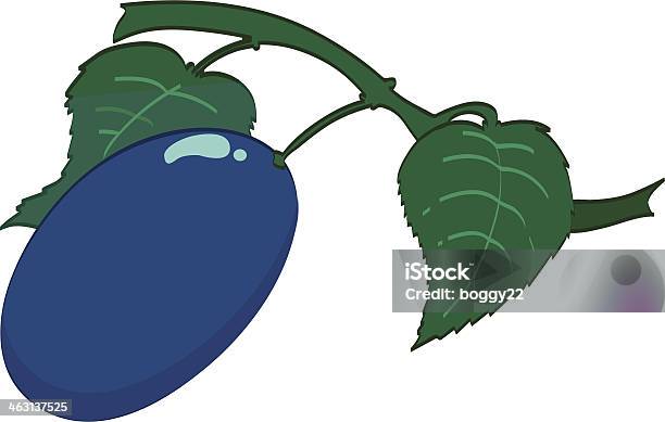 Plum Stock Illustration - Download Image Now - Agriculture, Autumn, Blue