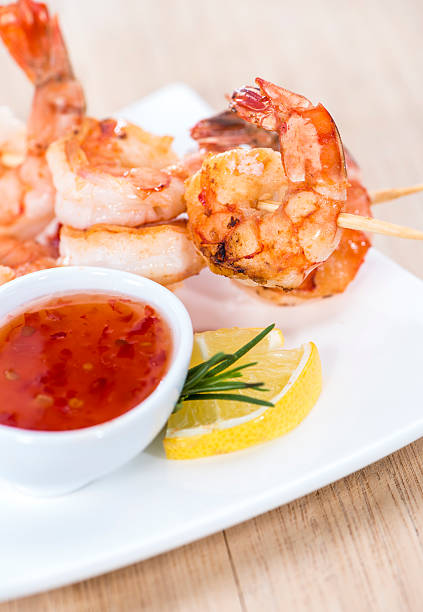 istock Fresh Prawn Skewers 463138571