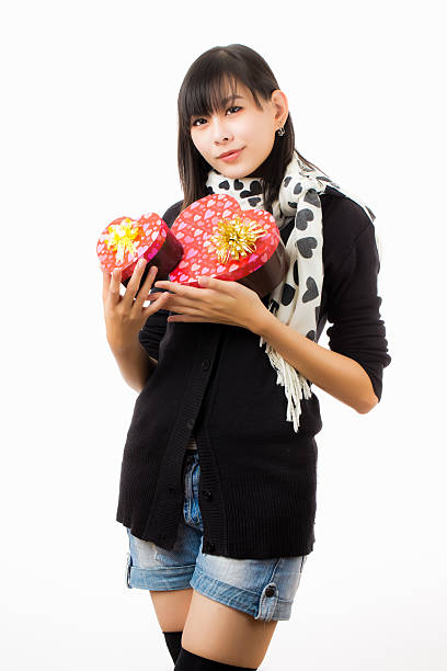 istock Asian woman valentines day 463141007