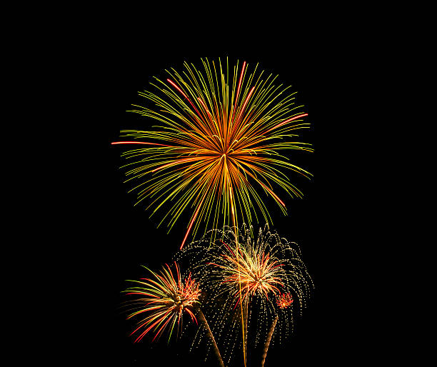 istock Fireworks in the new year night celebration 463148995