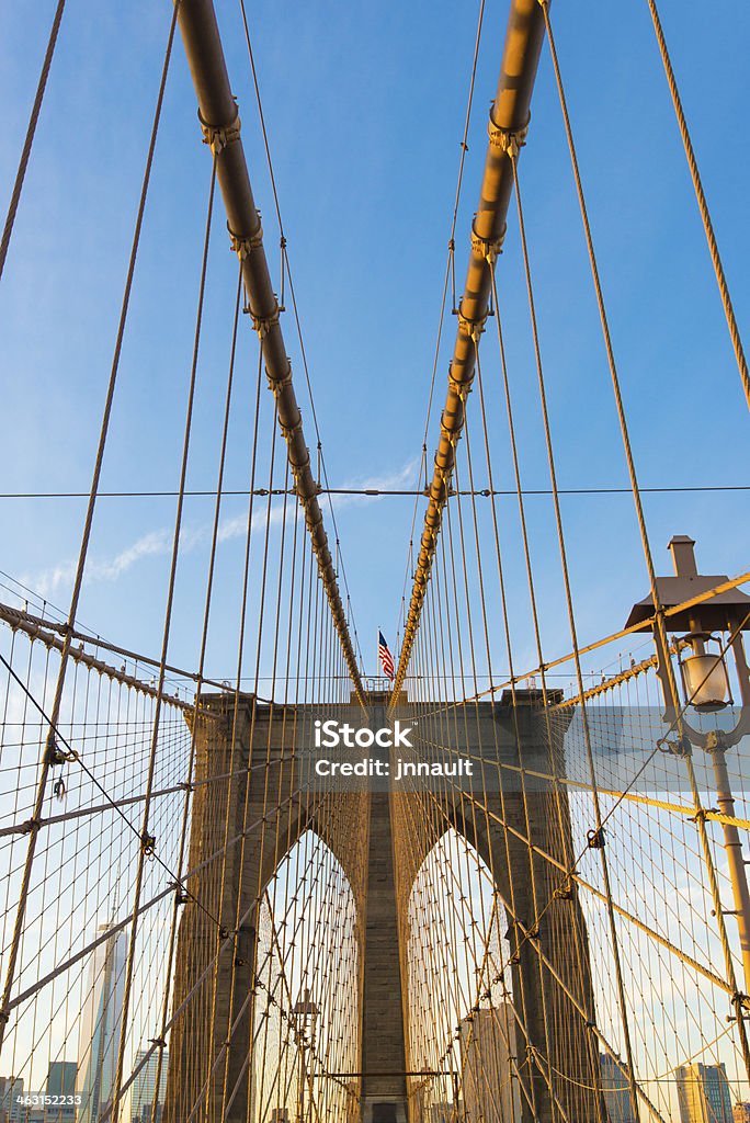 Puente de Brooklyn, Nueva York, Estados Unidos - Foto de stock de Acero libre de derechos