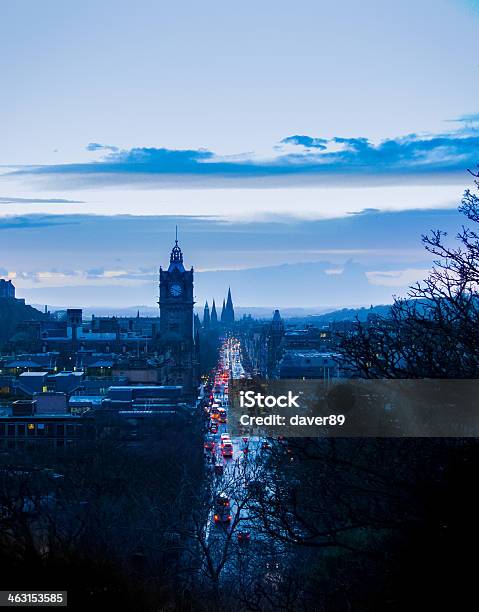 Edinburgh Princes Street From Calton Hill Stock Photo - Download Image Now - Edinburgh - Scotland, Christmas, In Silhouette