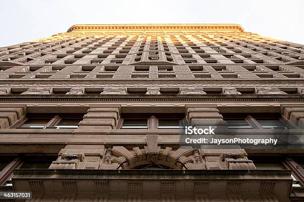 Photo libre de droit de Mur Extérieur Du Flatiron Building À New York City banque d'images et plus d'images libres de droit de 5ème avenue - 5ème avenue, Arc - Élément architectural, Architecture