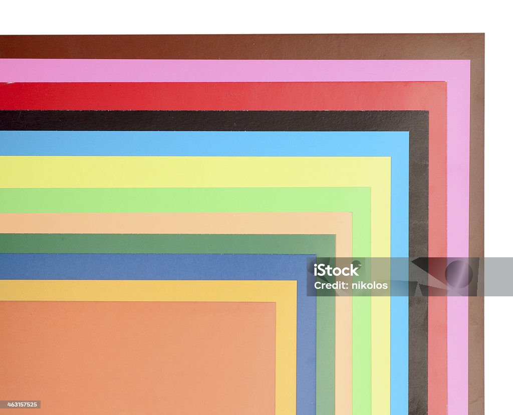 stack of colored paper for creative work stack of colored paper for creative work isolated on a white background Abstract Stock Photo