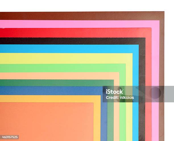 Stack Of Colored Paper For Creative Work Stock Photo - Download Image Now - Abstract, Art, Art And Craft