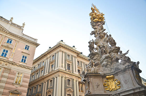 old town main street in Vienna, Austria.