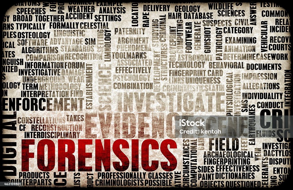 Forensics Forensics or Forensic Science as a Concept Forensic Science Stock Photo