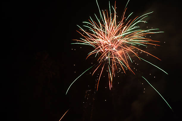 istock beautiful fireworks celebrating new year on the beach 463162131