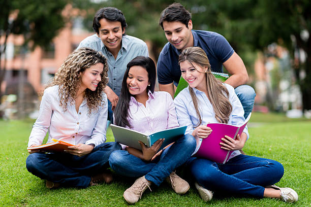 istock Group of students outdoors 463176397