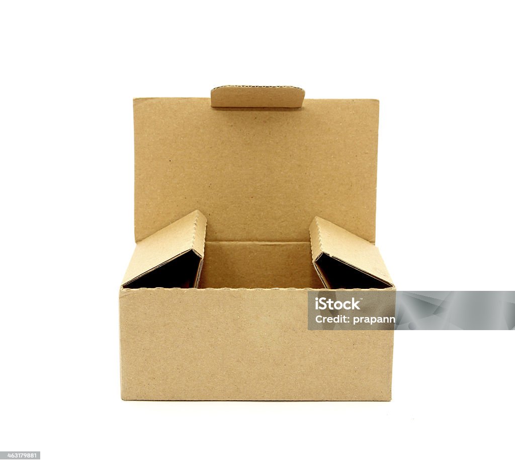 cardboard box isolated on white Accessibility Stock Photo