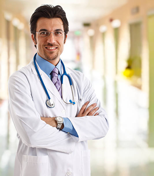 istock Smiling doctor portrait 463179939