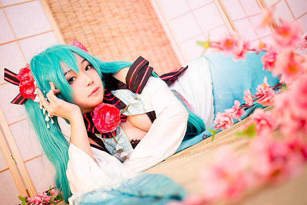 Sakura Washitsu, an Asian cosplay girl Asian Cosplay Girl Sakura Washitsu cosplay photos stock pictures, royalty-free photos & images