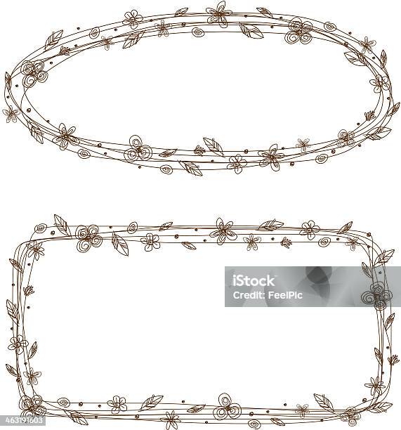 Floral Vector Pattern Frame Vector Flower Frame Design On White Background Stock Illustration ...