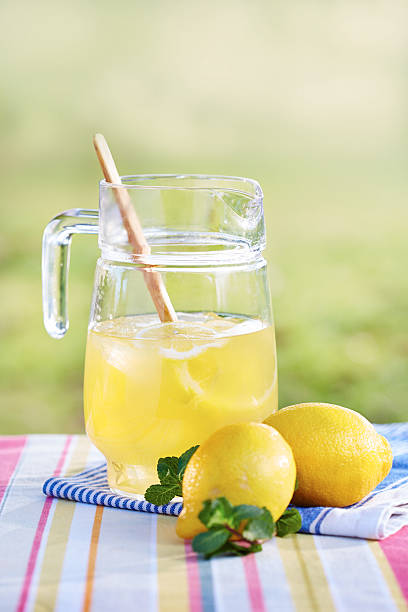 istock Jug of homemade lemonade 463192205