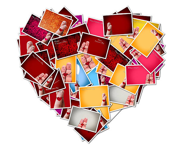 foto de concepto abstracto amor agrupar una forma de corazón - letter i love heart shape animal heart fotografías e imágenes de stock