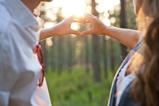 istock couple in love and heart shape 463214069