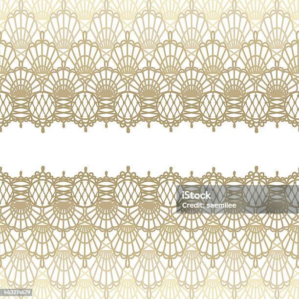Lace Background Stock Illustration - Download Image Now - Lace - Textile, Border - Frame, Retro Style