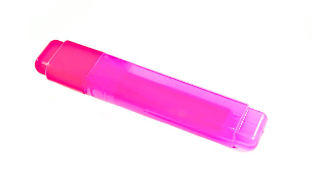 istock Close-up of a pink highlighter pen 463215333
