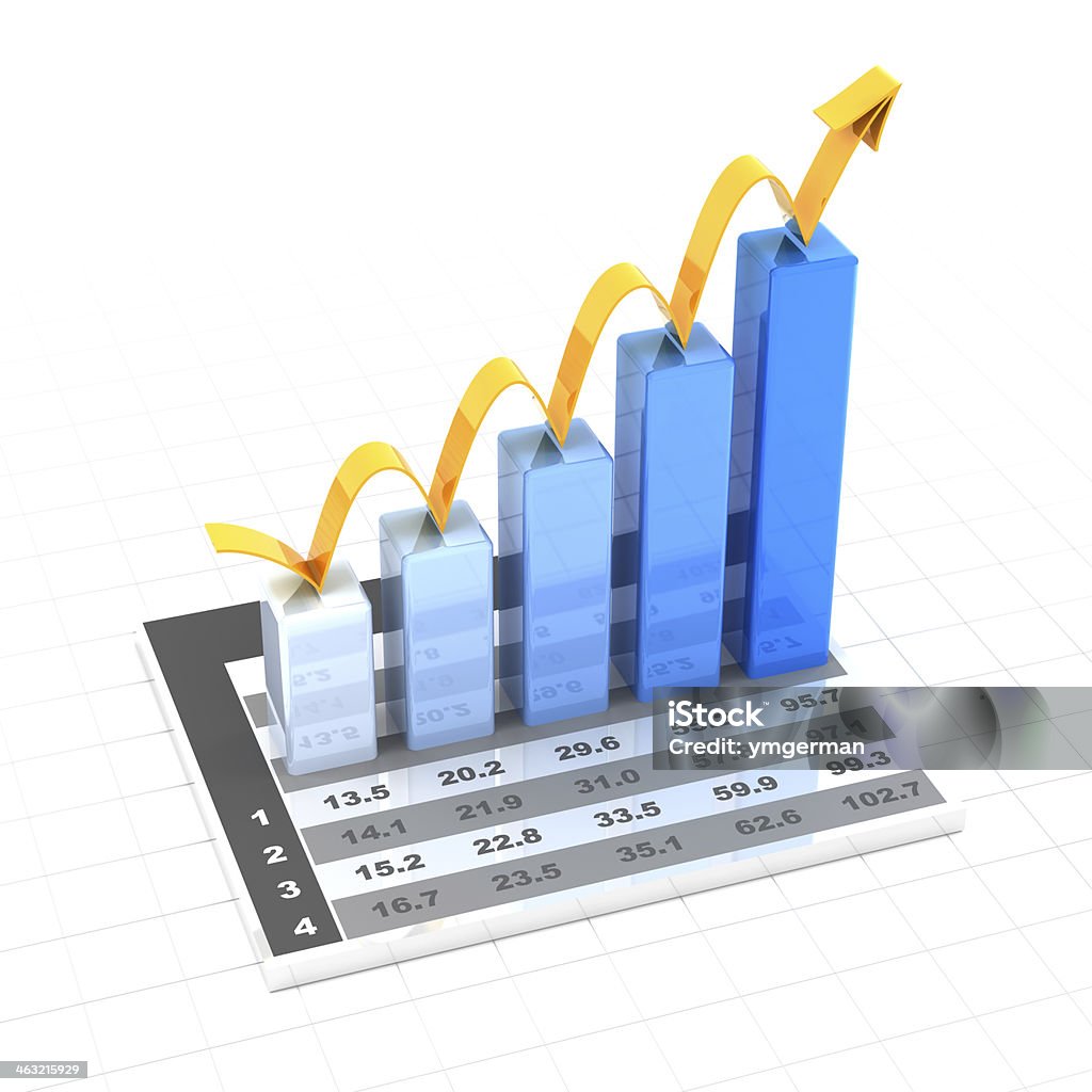 Suddenly Rise Chart Rising Chart 3d Render Stock Photo - Download Image Now - Analyzing ...