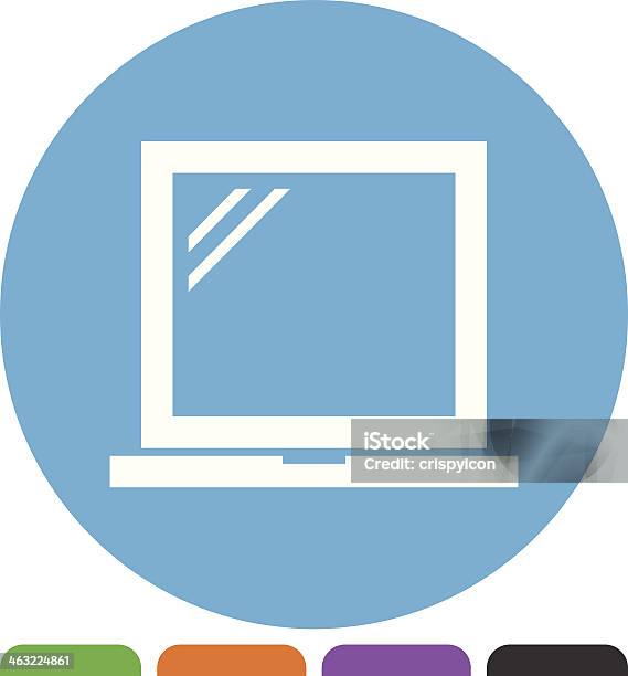 Ícone De Computador Portátil - Arte vetorial de stock e mais imagens de Azul - Azul, Clip Art, Computador