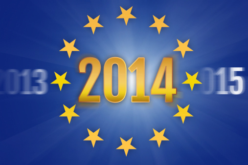 Year 2014 - European Flag.