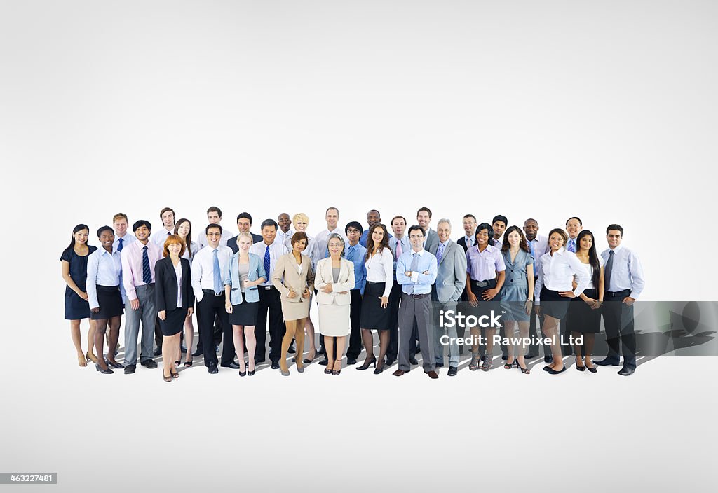 Grande gruppo di Business team - Foto stock royalty-free di Sfondo bianco