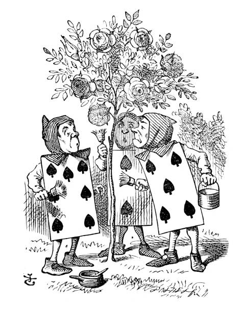 istock Alice in Wonderland - Painting the Queens Roses 463227505