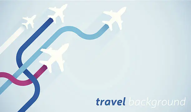 Vector illustration of Air Travel