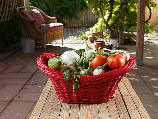 Red Basket of Vegetables