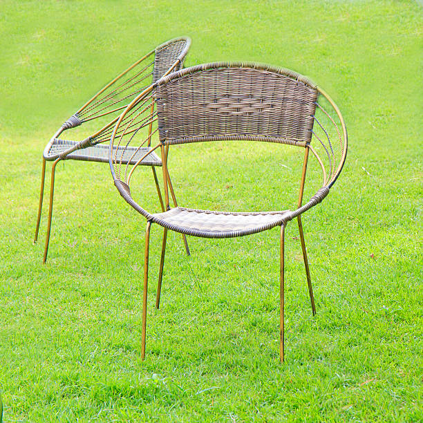 istock Chairs made of rattan. 463238575