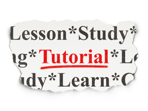 Daily Tutorial Image Education Concept Tutorial On Paper Background Stock Photo - Download ...