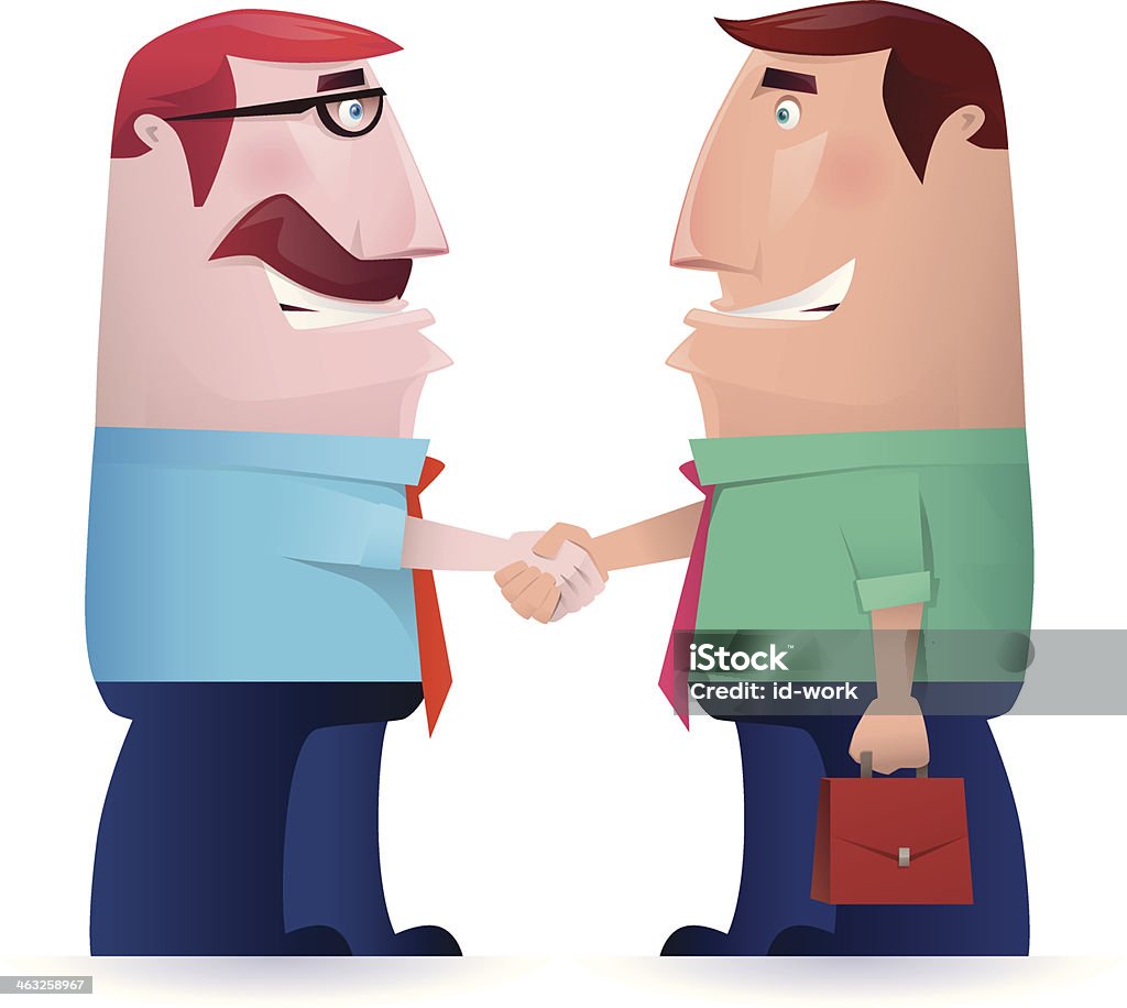 handshaking - clipart vectoriel de Accord - Concepts libre de droits
