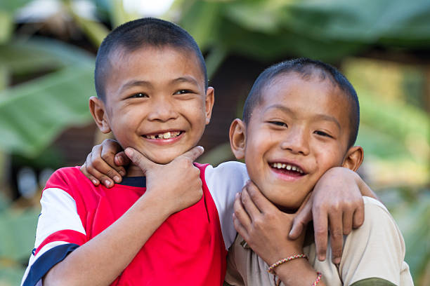 istock Two little friends hugging each other 463260525