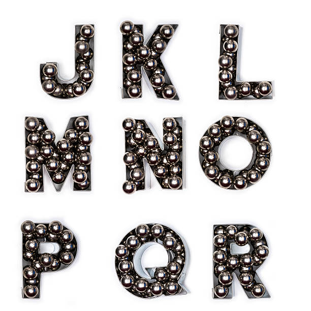 istock metal balls Alphabet part 2 463269217
