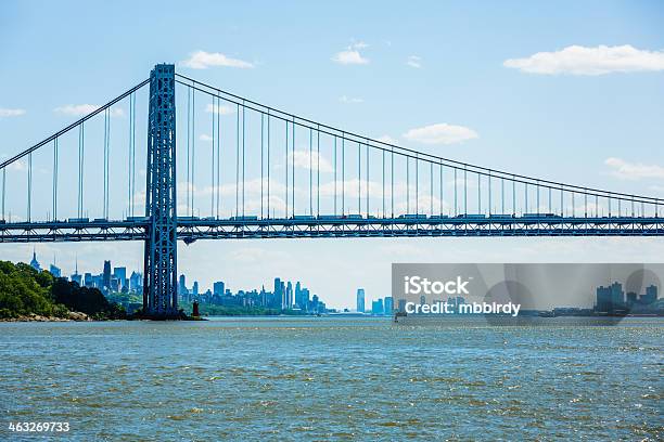 Ponte George Washington New York City - Fotografie stock e altre immagini di Ambientazione esterna - Ambientazione esterna, America del Nord, Architettura