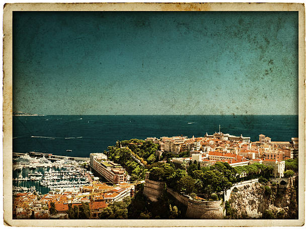 istock panoramic view of Monaco. vintage style 463274629