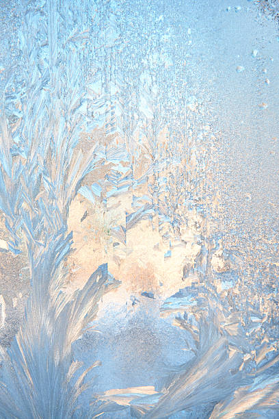 Ice natural background Frosty pattern at a winter window glass icicle snowflake winter brilliant stock pictures, royalty-free photos & images