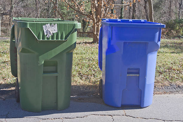 istock Home Trash and Recycling Bins 463276779
