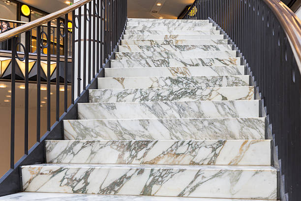 istock Art deco marble stairs 463277443
