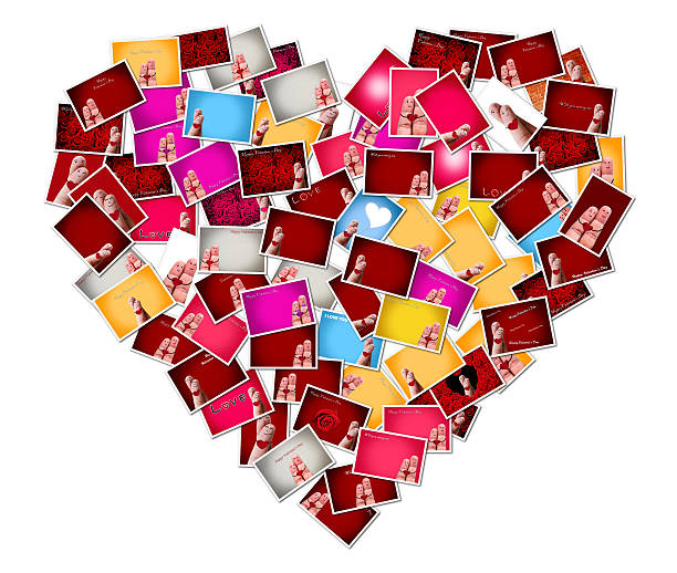 foto de concepto abstracto amor agrupar una forma de corazón - letter i love heart shape animal heart fotografías e imágenes de stock