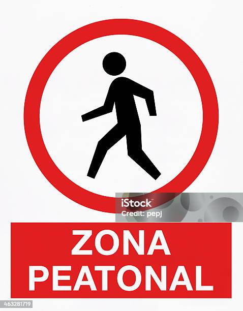 Ilustración de Zona De Peatones y más Vectores Libres de Derechos de Alerta - Alerta, Andar, Comunidad Autónoma de Cataluña