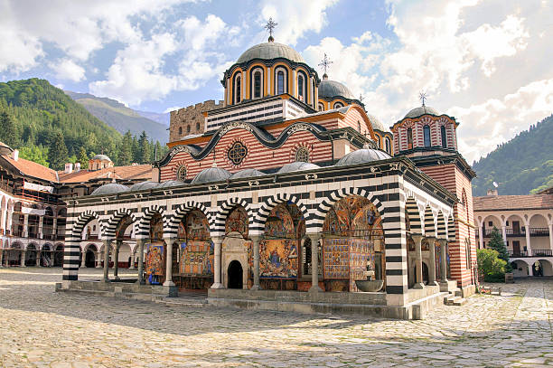 monastero di rila, bulgaria - rila mountains foto e immagini stock