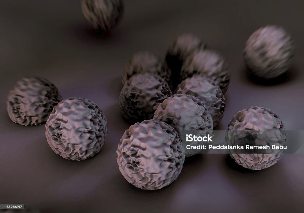 Staphylococcus Aureus Resistente à Meticilina bactérias ou superbug - Royalty-free Ampliação Foto de stock