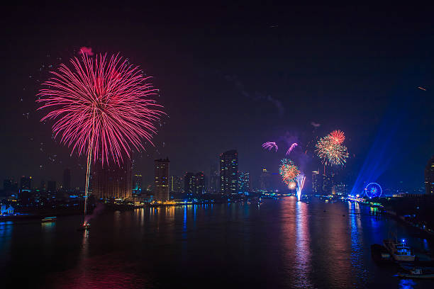 istock Fireworks countdown (Happy New Year)  Bangkok Asia Thailand 463297359