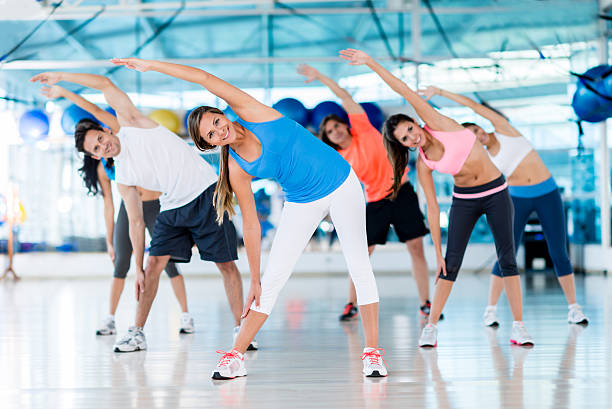 istock Group of people at the gym 463314829