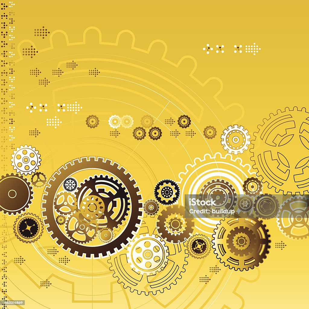 Golden Gear Background Vector illustration of Golden Gear Background are done by single gradient tone only. Change color is easy, simply select the whole graphic and change the gradient's color. Gear - Mechanism stock vector