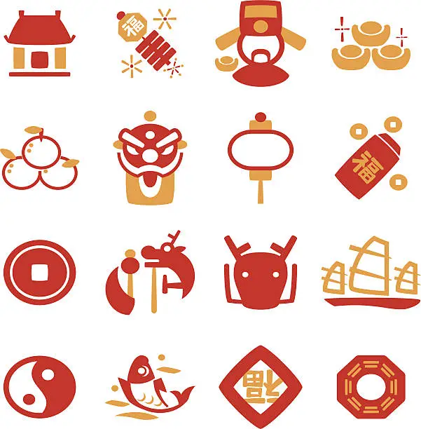 Vector illustration of Chinese New Year Icon