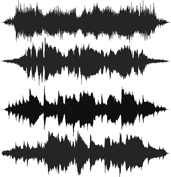 ilustraciones, imágenes clip art, dibujos animados e iconos de stock de ondas de sonido v2 - sound wave sound mixer frequency wave pattern