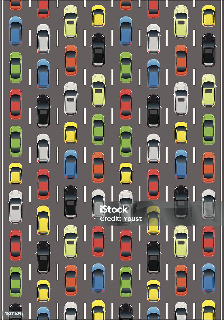 Car tráfico - arte vectorial de Tráfico libre de derechos