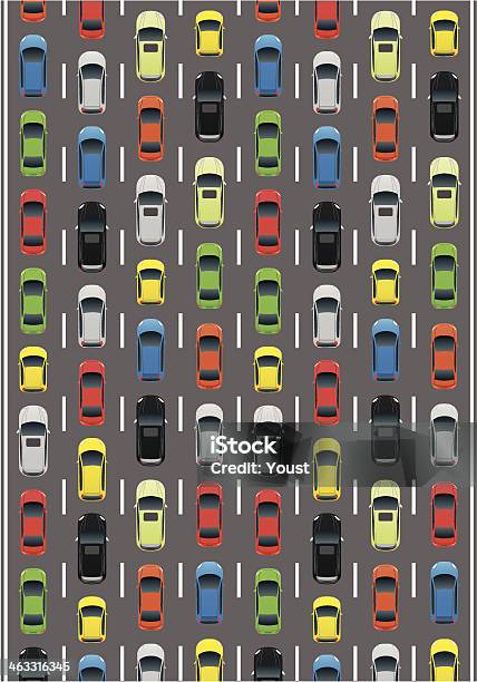 Ilustración de Car Tráfico y más Vectores Libres de Derechos de Tráfico - Tráfico, Cambio climático, Embotellamiento